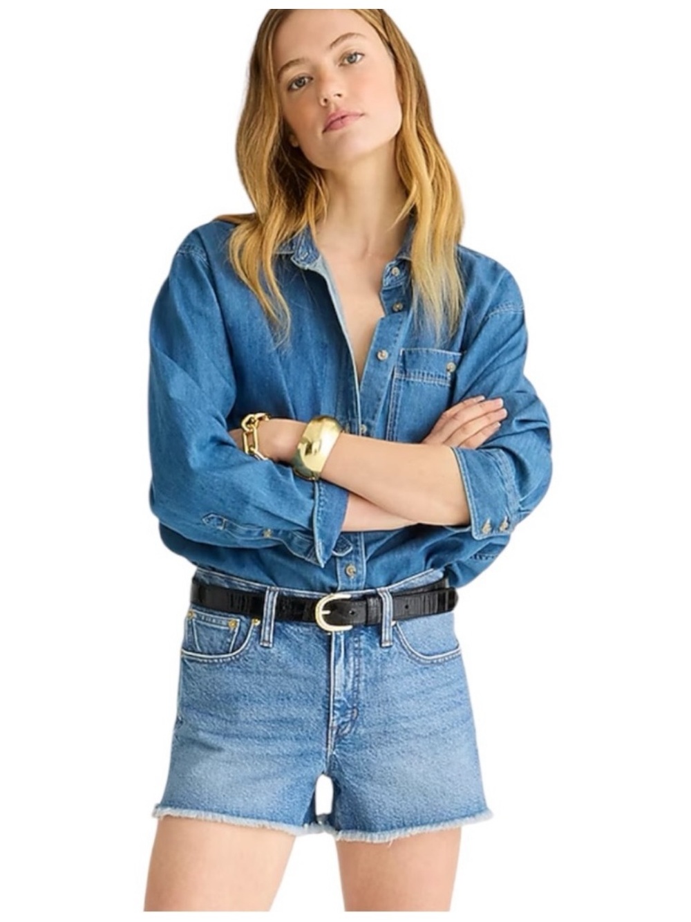 J. Crew Mid-rise denim short in Lakeshore wash NWT